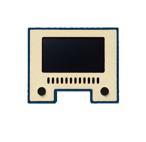 Modern Mini TV, dark-blue shell and sand screen